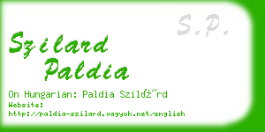 szilard paldia business card